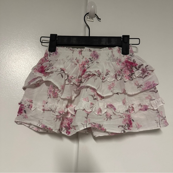 LoveShackFancy Other - Loveshackfancy girls floral print ruffle mini skirt size 4-5y